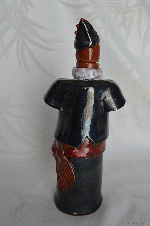 BOTELLA DE BARRO Y ESMALTE-25'5X7'5 -009