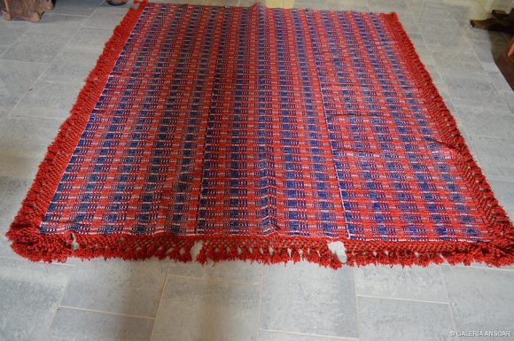 COLCHA DE LANA Y LINO 198X183- 60 AÑOS AROX. -002