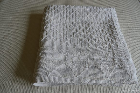 COLCHA DE LINO 192X182-60 AÑOS APROX. -002