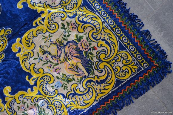 COLCHA DE SEDA Y ALGODON. -005