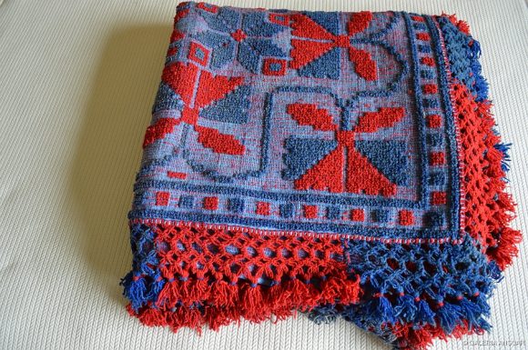 CONCHA DE LANA Y LINO 187X195-60 AÑOS APROX. -003